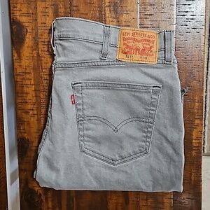 Levi's 511 Grey Slim Fit Cut Off 11" Shorts W38